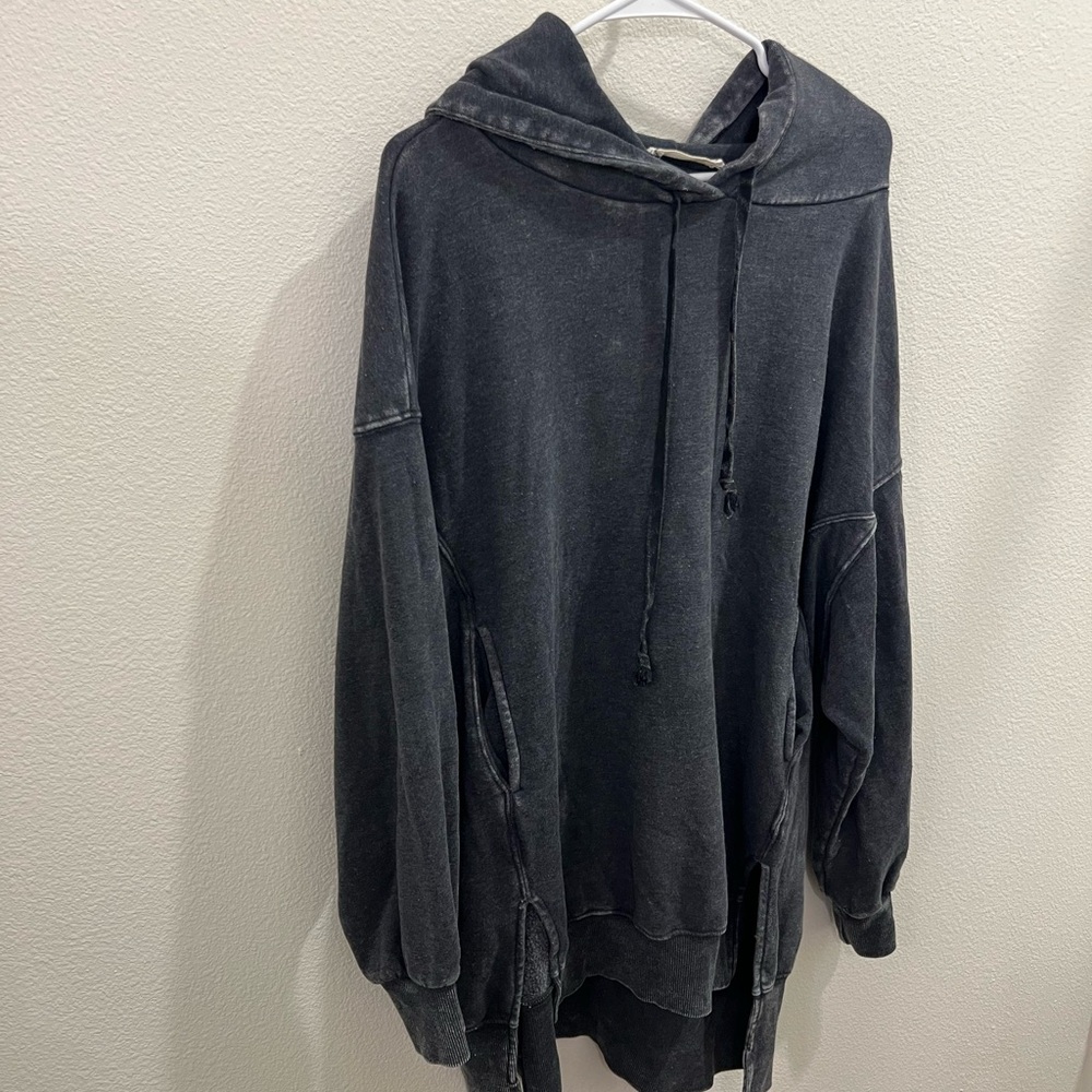 Charcoal Gray Oversized Hoodie